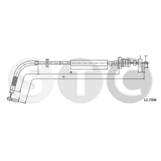 Akceleratoriaus trosas STC T482128