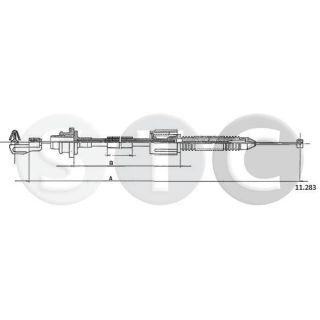 Akceleratoriaus trosas STC T483178