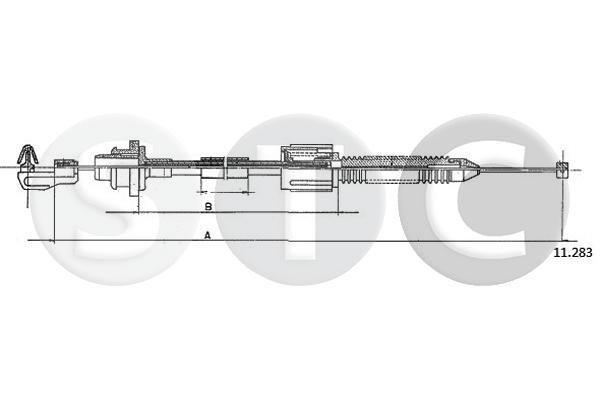 Akceleratoriaus trosas STC T483178