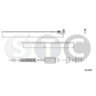 Akceleratoriaus trosas STC T483200