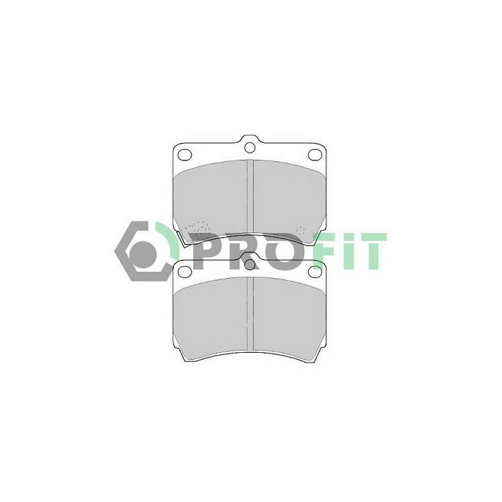 Stabdžių trinkelių rinkinys, diskinis stabdys PROFIT 5000-0715