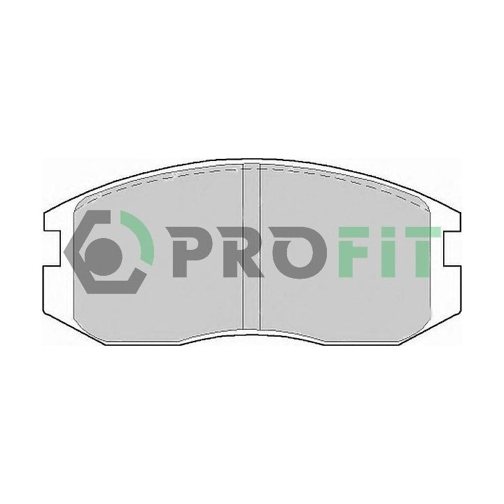 Stabdžių trinkelių rinkinys, diskinis stabdys PROFIT 5000-0759