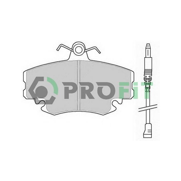 Stabdžių trinkelių rinkinys, diskinis stabdys PROFIT 5000-0845