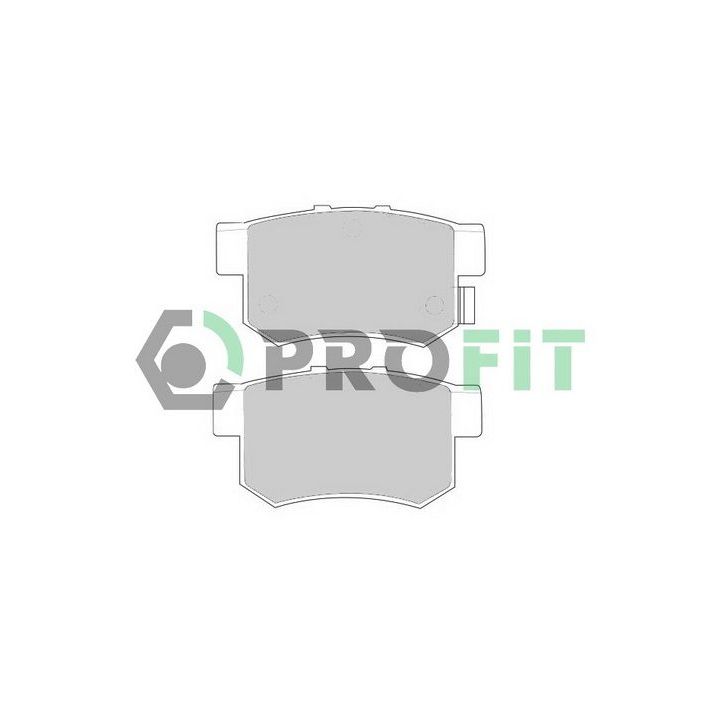 Stabdžių trinkelių rinkinys, diskinis stabdys PROFIT 5000-0956