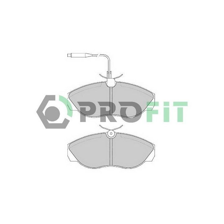 Stabdžių trinkelių rinkinys, diskinis stabdys PROFIT 5000-0967 C