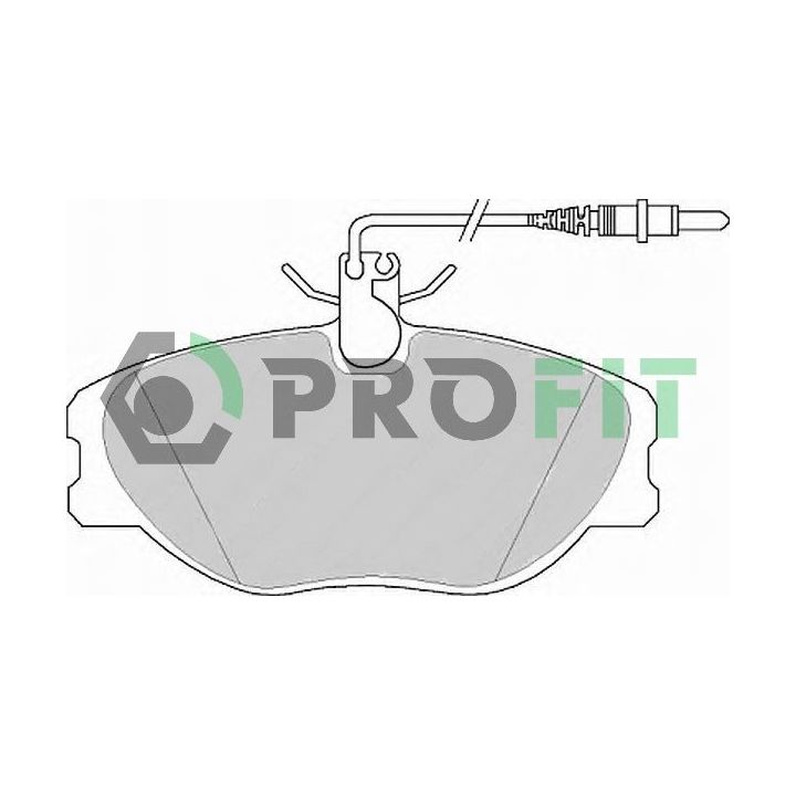 Stabdžių trinkelių rinkinys, diskinis stabdys PROFIT 5000-1000