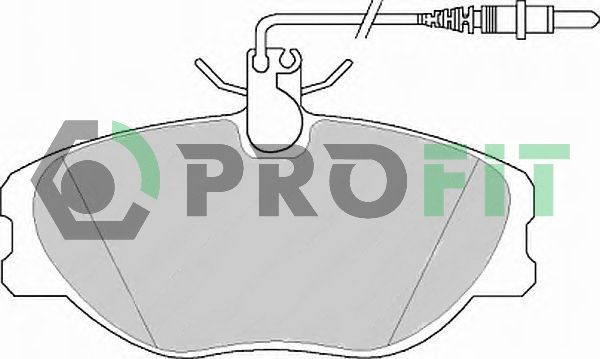 Stabdžių trinkelių rinkinys, diskinis stabdys PROFIT 5000-1000 C