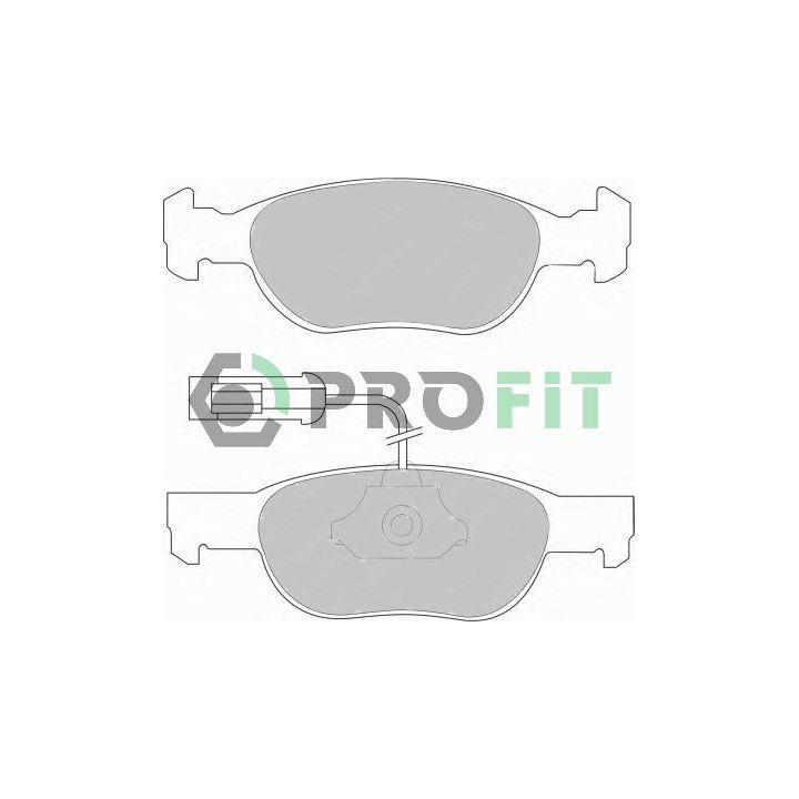 Stabdžių trinkelių rinkinys, diskinis stabdys PROFIT 5000-1040