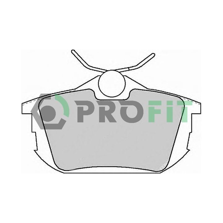 Stabdžių trinkelių rinkinys, diskinis stabdys PROFIT 5000-1095