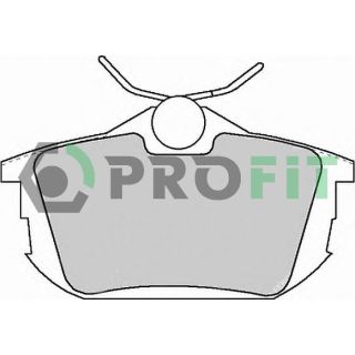 Stabdžių trinkelių rinkinys, diskinis stabdys PROFIT 5000-1095 C