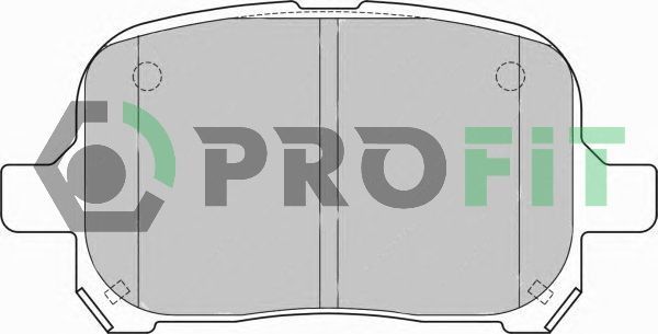 Stabdžių trinkelių rinkinys, diskinis stabdys PROFIT 5000-1437