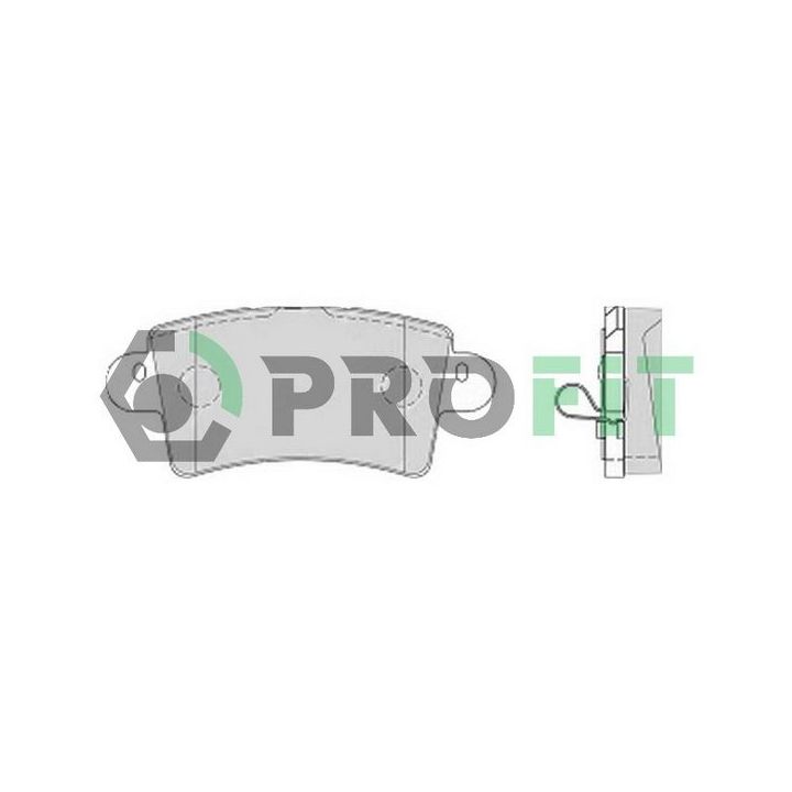 Stabdžių trinkelių rinkinys, diskinis stabdys PROFIT 5000-1453