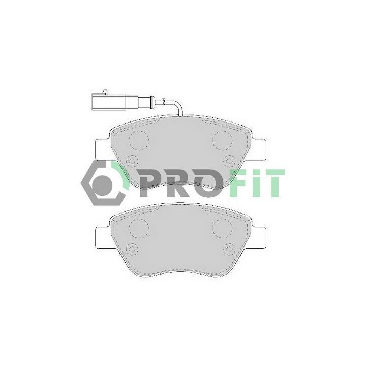 Stabdžių trinkelių rinkinys, diskinis stabdys PROFIT 5000-1466 C