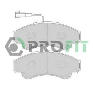 Stabdžių trinkelių rinkinys, diskinis stabdys PROFIT 5000-1479