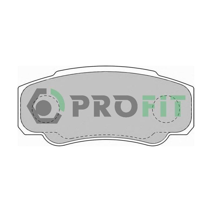 Stabdžių trinkelių rinkinys, diskinis stabdys PROFIT 5000-1480