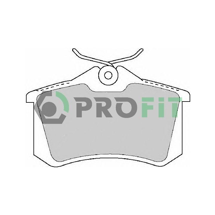 Stabdžių trinkelių rinkinys, diskinis stabdys PROFIT 5000-1491 C