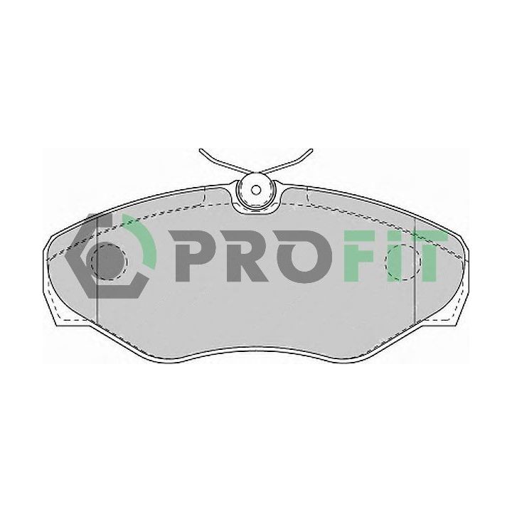 Stabdžių trinkelių rinkinys, diskinis stabdys PROFIT 5000-1515