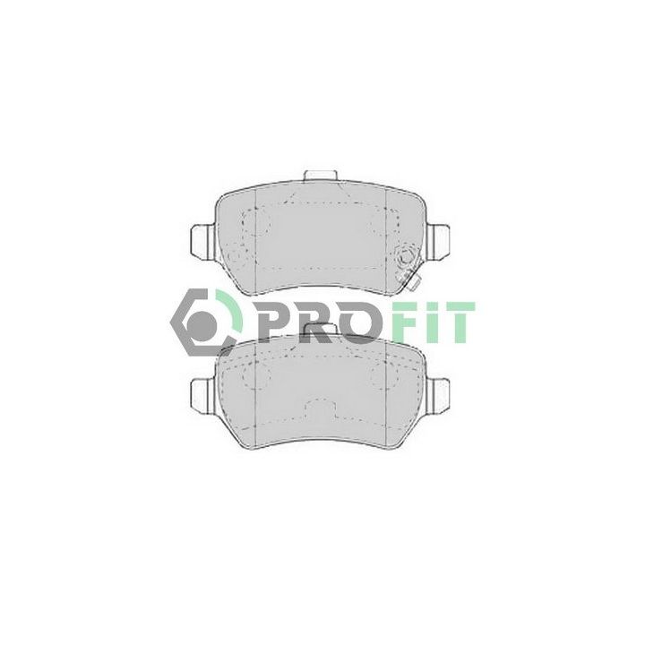 Stabdžių trinkelių rinkinys, diskinis stabdys PROFIT 5000-1521 C