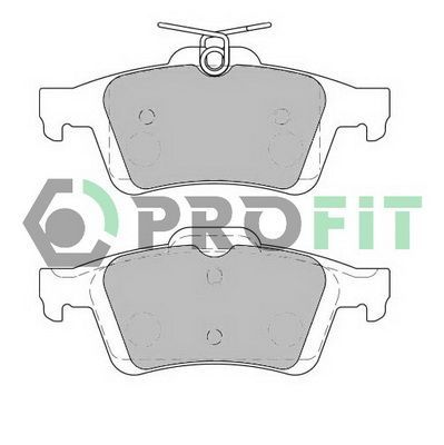 Stabdžių trinkelių rinkinys, diskinis stabdys PROFIT 5000-1931