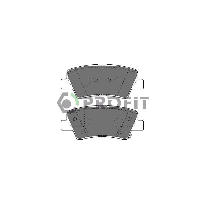 Stabdžių trinkelių rinkinys, diskinis stabdys PROFIT 5000-4387