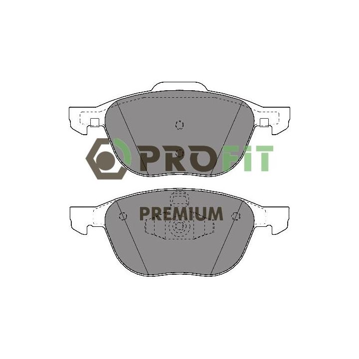 Stabdžių trinkelių rinkinys, diskinis stabdys PROFIT 5005-1594