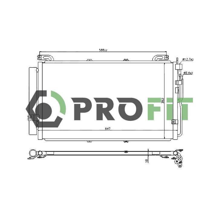 Kondensatorius, oro kondicionierius PROFIT 1770-0144