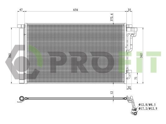 Kondensatorius, oro kondicionierius PROFIT 1770-0157