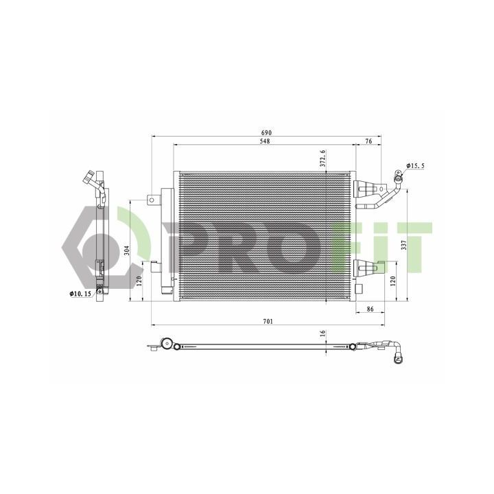 Kondensatorius, oro kondicionierius PROFIT 1770-0253