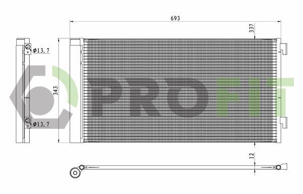 Kondensatorius, oro kondicionierius PROFIT 1770-0317