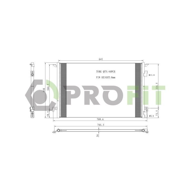 Kondensatorius, oro kondicionierius PROFIT 1770-0371