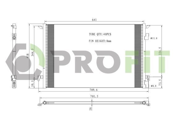 Kondensatorius, oro kondicionierius PROFIT 1770-0371