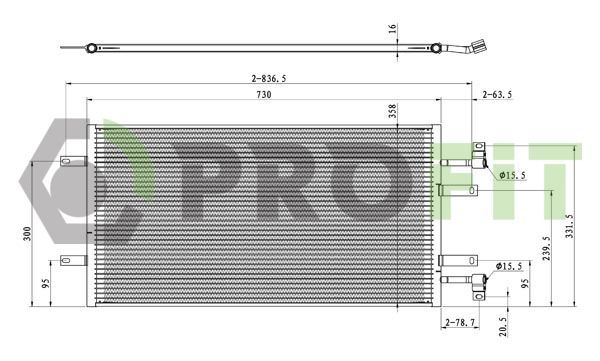 Kondensatorius, oro kondicionierius PROFIT 1770-0384