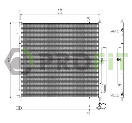Kondensatorius, oro kondicionierius PROFIT 1770-0503