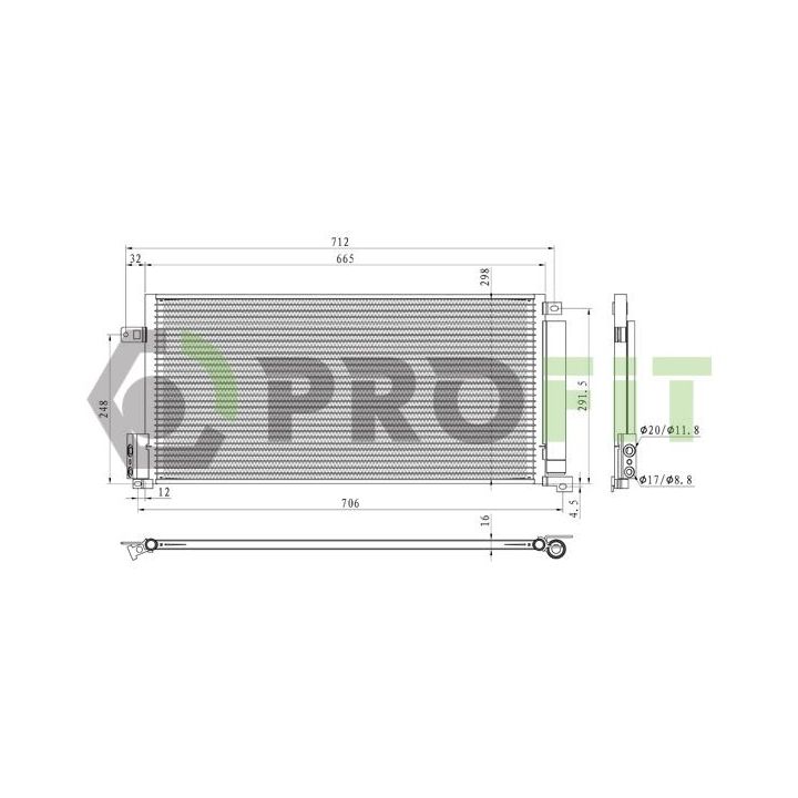 Kondensatorius, oro kondicionierius PROFIT 1770-0525