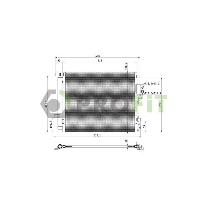 Kondensatorius, oro kondicionierius PROFIT 1770-0527