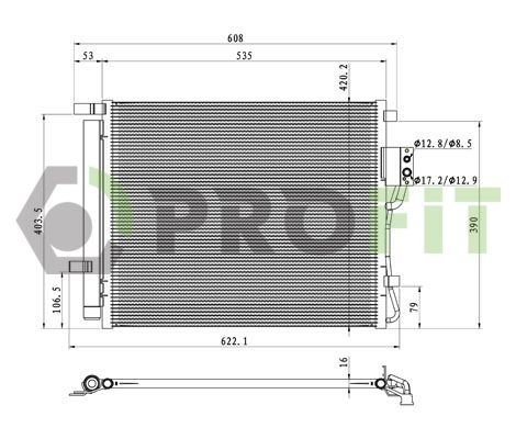 Kondensatorius, oro kondicionierius PROFIT 1770-0527