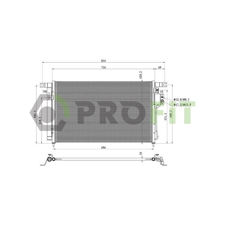 Kondensatorius, oro kondicionierius PROFIT 1770-0529