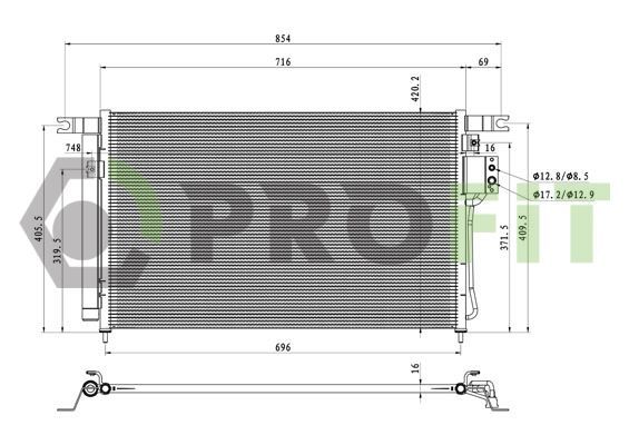 Kondensatorius, oro kondicionierius PROFIT 1770-0529