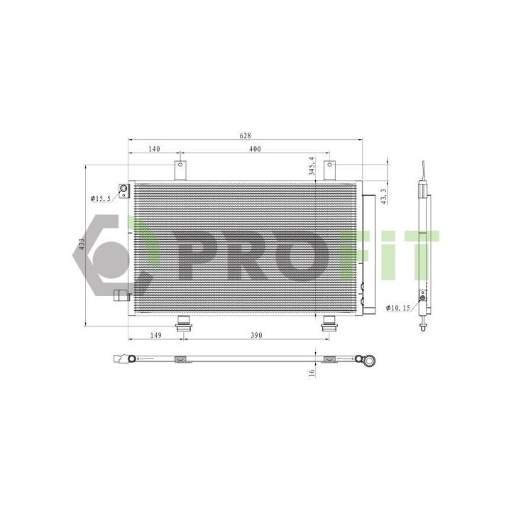 Kondensatorius, oro kondicionierius PROFIT 1770-0542