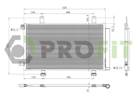 Kondensatorius, oro kondicionierius PROFIT 1770-0542