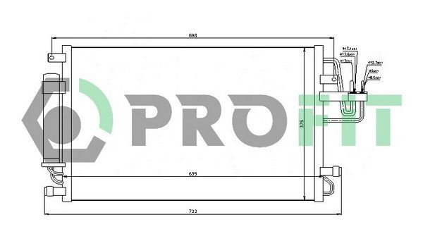 Kondensatorius, oro kondicionierius PROFIT PR 1305C1