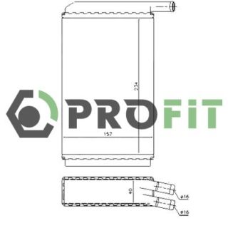 šilumokaitis, salono šildymas PROFIT 1760-0001