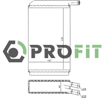 šilumokaitis, salono šildymas PROFIT 1760-0001
