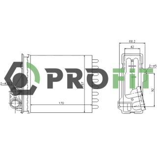 šilumokaitis, salono šildymas PROFIT 1760-0085
