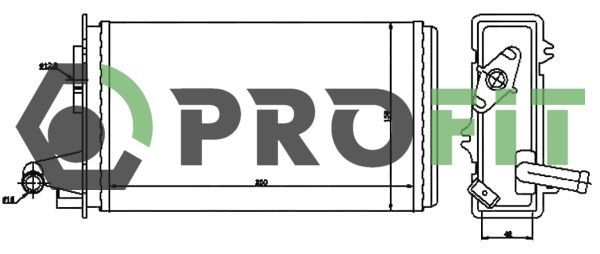 šilumokaitis, salono šildymas PROFIT 1760-0089