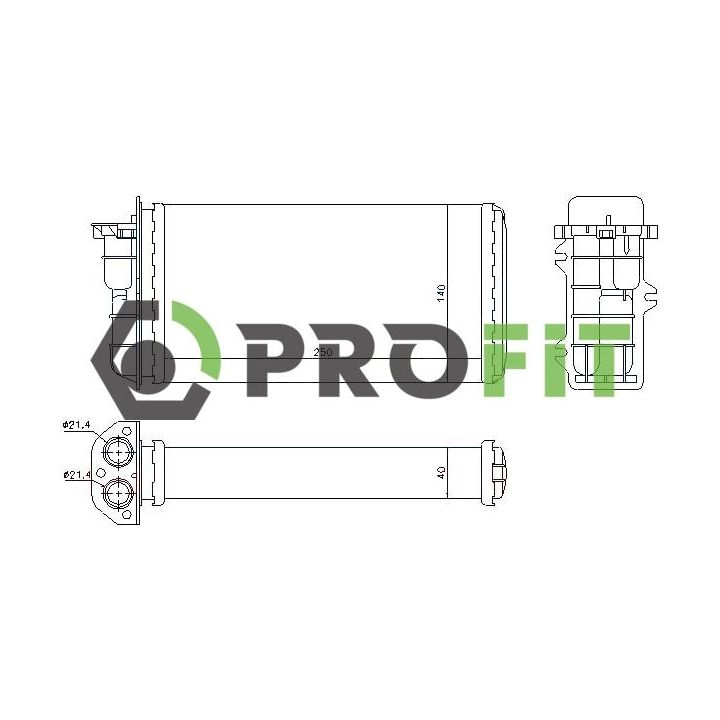 šilumokaitis, salono šildymas PROFIT 1760-0094