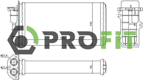 šilumokaitis, salono šildymas PROFIT 1760-0094