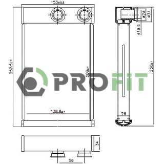 šilumokaitis, salono šildymas PROFIT 1760-0108