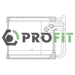 šilumokaitis, salono šildymas PROFIT 1760-0140