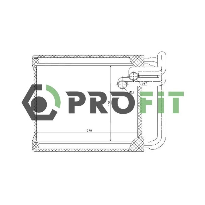 šilumokaitis, salono šildymas PROFIT 1760-0140